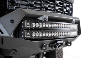 Chevrolet Silverado 2500 Bumper - Front - Addictive Desert Designs - Bomber HD - Hammer Black with Satin Black panels - `20-`27 Chevrolet Silverado 2500 Bumper - Front - Addictive Desert Designs - Bomber HD - Hammer Black with Satin Black panels - `20-`27